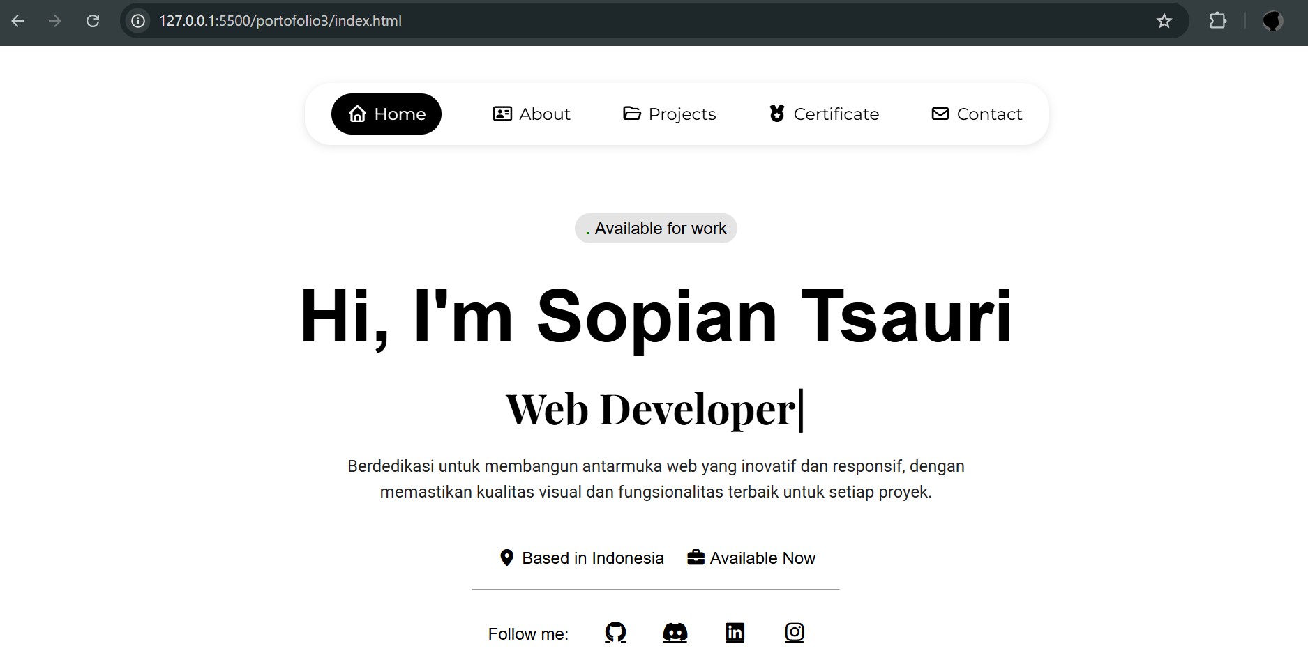 Portfolio Website